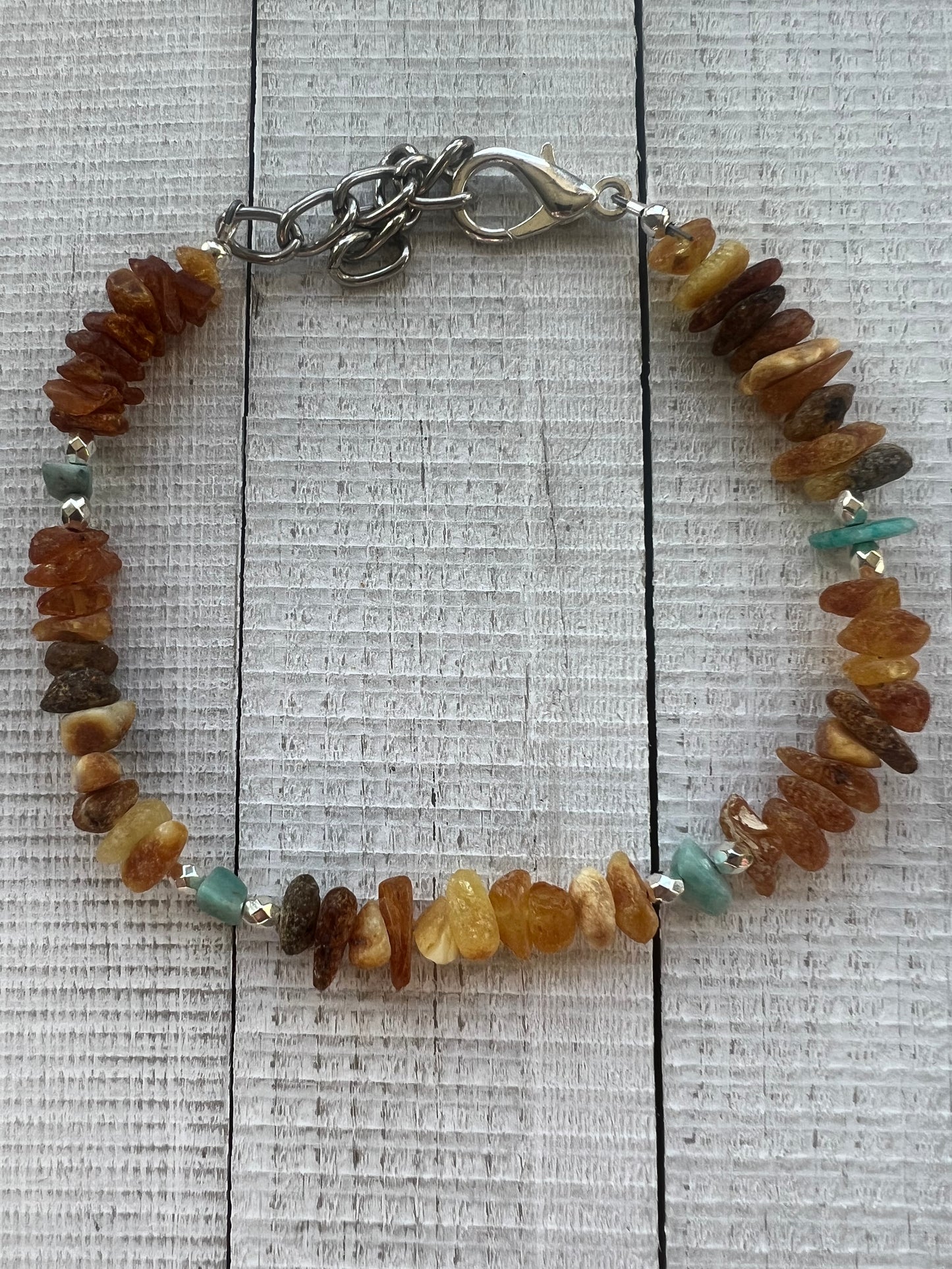 Raw Baltic Amber & Amazonite Flea & Tick Collar