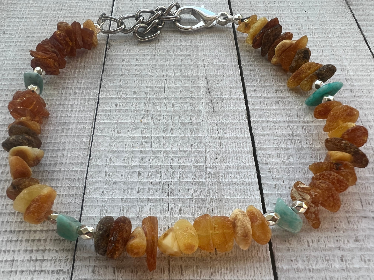 Raw Baltic Amber & Amazonite Flea & Tick Collar